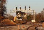 NS 6985 leads train P02 onto the "AS" line